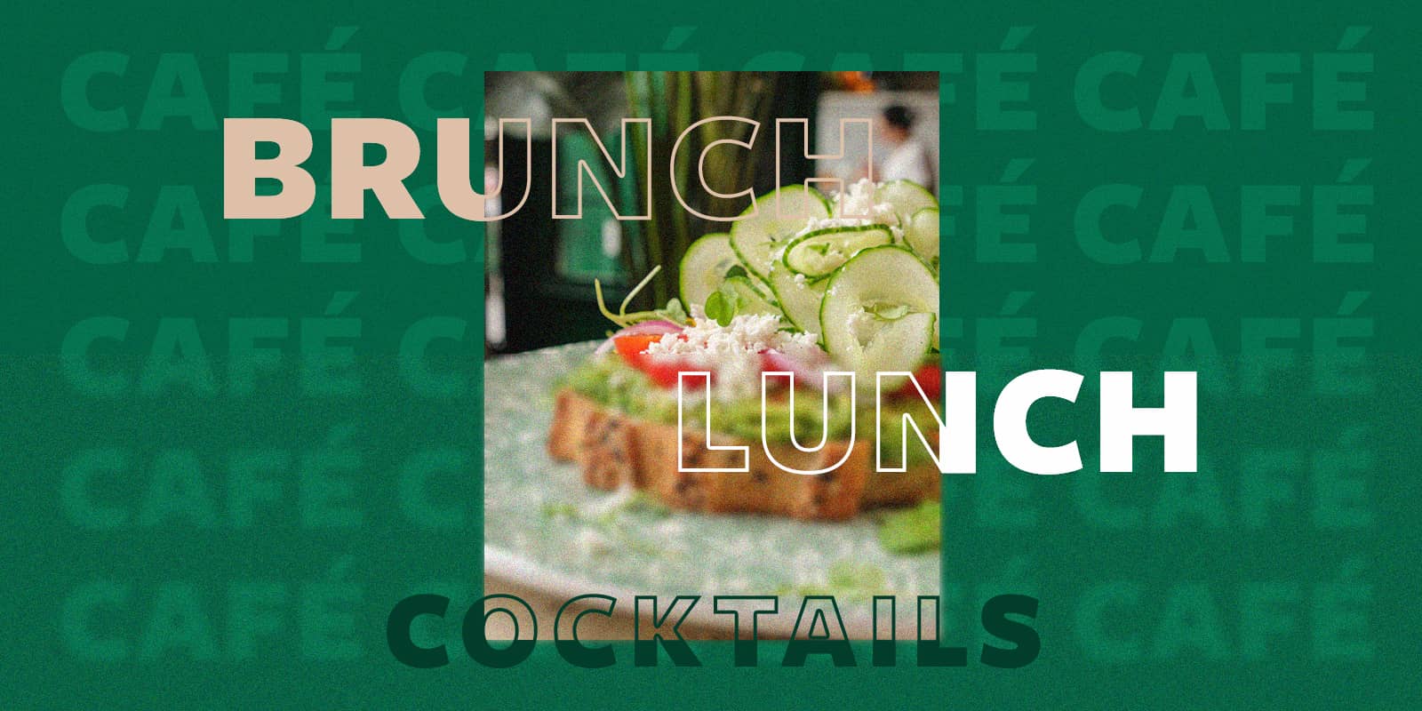 Menu brunch, lunch et cocktails